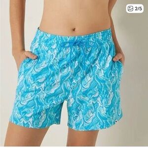 Victoria’s Secret pink blue board shorts nwt size medium swim cover